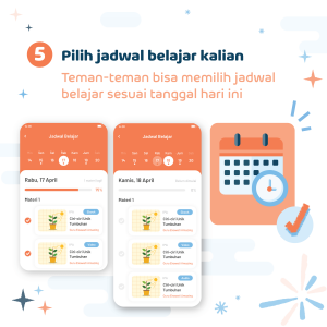 step 5 - pilih jadwal belajar