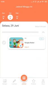  Menggunakan aplikasi belajar online